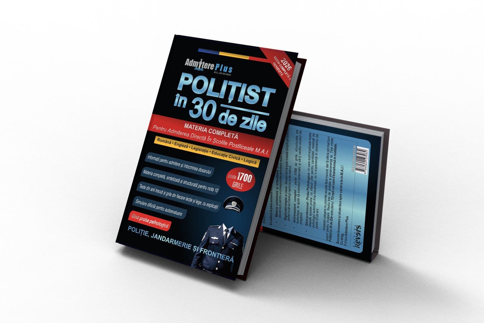 Materie Completă pentru Școlile de Poliție, Jandarmerie și Frontieră 2026 + 1700 de grile